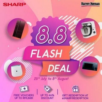 Harvey-Norman-Sharp-8.8-Flash-Deal-350x350 - Electronics & Computers Home Appliances Johor Kedah Kelantan Kitchen Appliances Kuala Lumpur Melaka Negeri Sembilan Pahang Penang Perak Perlis Promotions & Freebies Putrajaya Sabah Sarawak Selangor Terengganu 