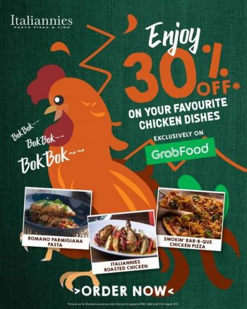 Italiannies-GrabFood-Bok-Bok-30-OFF-Promotion-350x437 - Beverages Food , Restaurant & Pub Johor Kedah Kelantan Kuala Lumpur Melaka Negeri Sembilan Online Store Pahang Penang Perak Perlis Promotions & Freebies Putrajaya Sabah Sarawak Selangor Terengganu 