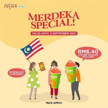 Juice-Works-Merdeka-Special-350x350 - Beverages Food , Restaurant & Pub Johor Kedah Kelantan Kuala Lumpur Melaka Negeri Sembilan Pahang Penang Perak Perlis Promotions & Freebies Putrajaya Sabah Sarawak Selangor Terengganu 