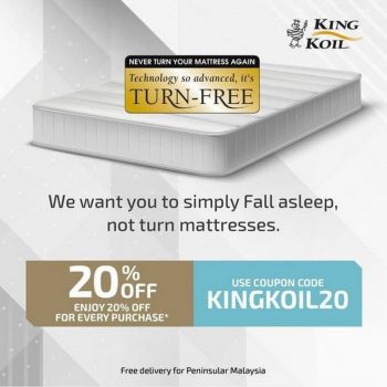 King-Koil-20-off-Promo-350x350 - Beddings Home & Garden & Tools Johor Kedah Kelantan Kuala Lumpur Mattress Melaka Negeri Sembilan Online Store Pahang Penang Perak Perlis Promotions & Freebies Putrajaya Sabah Sarawak Selangor Terengganu 