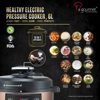 La-gourmet-Healthy-Pressure-Cooker-Promo-1-350x350 - Electronics & Computers Home & Garden & Tools Johor Kedah Kelantan Kitchen Appliances Kitchenware Kuala Lumpur Melaka Negeri Sembilan Online Store Pahang Penang Perak Perlis Promotions & Freebies Putrajaya Sabah Sarawak Selangor Terengganu 