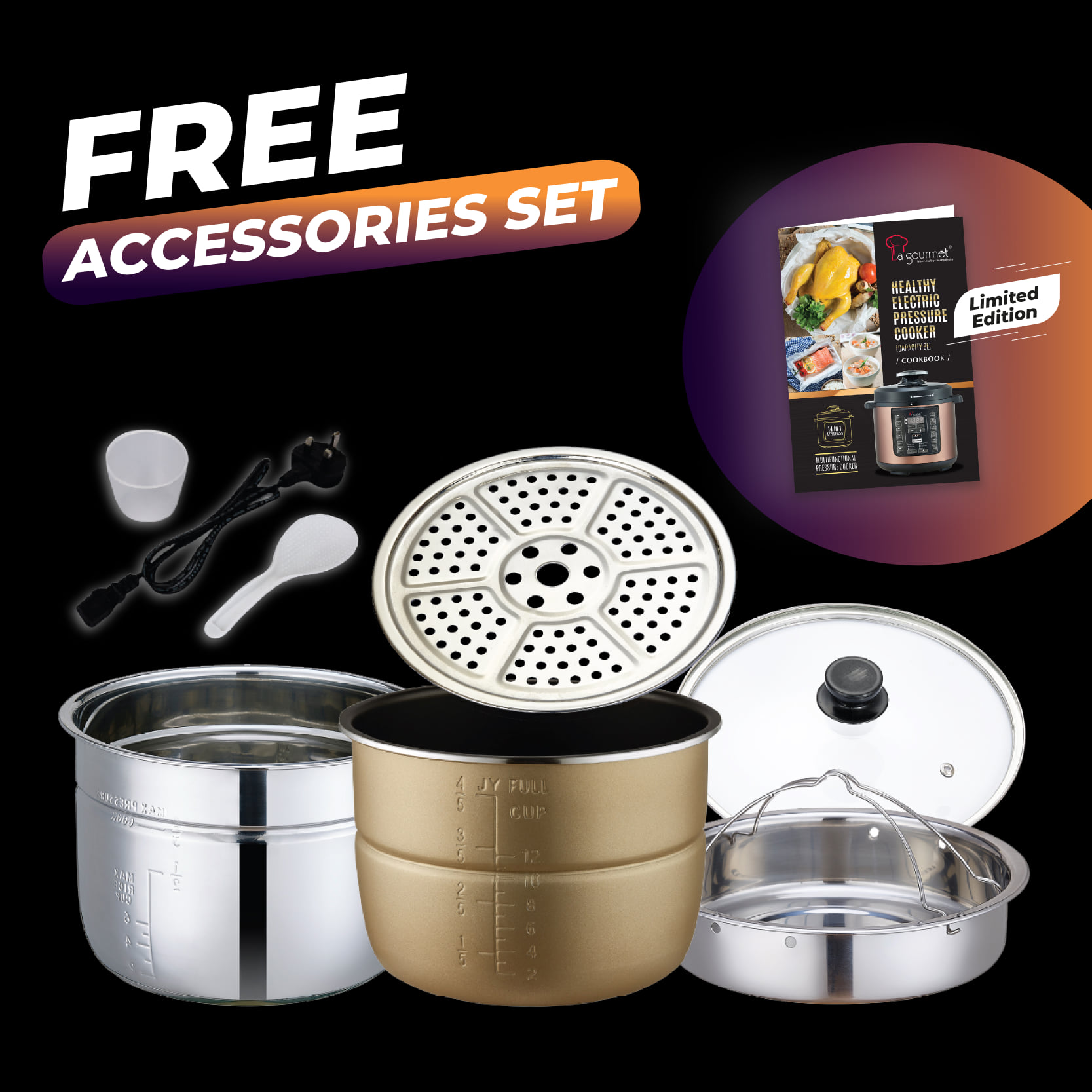 16 Aug 2021 Onward La gourmet Healthy Pressure Cooker Promo