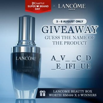 Lancome-Giveaway-Contest-on-Lazada-350x350 - Beauty & Health Events & Fairs Johor Kedah Kelantan Kuala Lumpur Melaka Negeri Sembilan Online Store Pahang Penang Perak Perlis Personal Care Putrajaya Sabah Sarawak Selangor Skincare Terengganu 