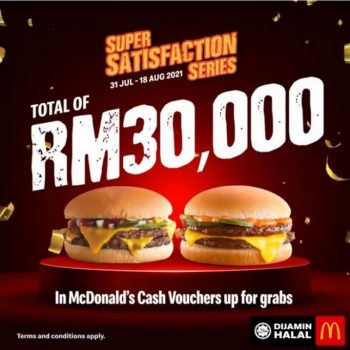 McDonalds-Super-Satisfaction-Series-Win-Cash-Vouchers-1-350x350 - Beverages Burger Fast Food Food , Restaurant & Pub Johor Kedah Kelantan Kuala Lumpur Melaka Negeri Sembilan Pahang Penang Perak Perlis Promotions & Freebies Putrajaya Sabah Sarawak Selangor Terengganu 