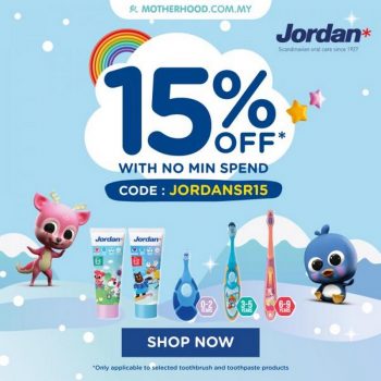 Motherhood-Jordon-15-OFF-Promo-Code-Promotion-350x350 - Baby & Kids & Toys Babycare Johor Kedah Kelantan Kuala Lumpur Melaka Negeri Sembilan Online Store Pahang Penang Perak Perlis Promotions & Freebies Putrajaya Sabah Sarawak Selangor Terengganu 