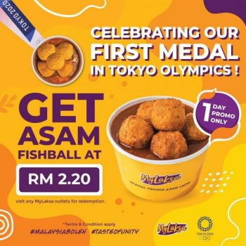 MyLaksa-First-Medal-Tokyo-Olympics-Promotion-1-350x350 - Beverages Food , Restaurant & Pub Johor Kedah Kelantan Kuala Lumpur Melaka Negeri Sembilan Pahang Penang Perak Perlis Promotions & Freebies Putrajaya Sabah Sarawak Selangor Terengganu 