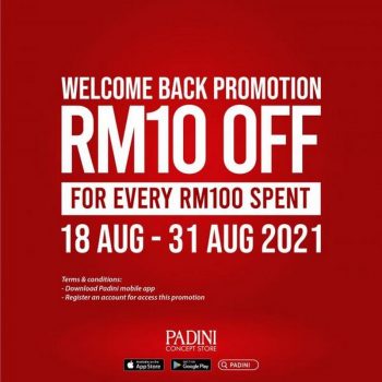 Padini-Welcome-Back-Promotion-350x350 - Apparels Fashion Accessories Fashion Lifestyle & Department Store Johor Kedah Kelantan Kuala Lumpur Melaka Negeri Sembilan Online Store Pahang Penang Perak Perlis Promotions & Freebies Putrajaya Sabah Sarawak Selangor Terengganu 