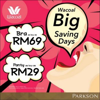 Parkson-Wacoal-Big-Saving-Days-Sale-350x350 - Events & Fairs Fashion Accessories Fashion Lifestyle & Department Store Johor Kuala Lumpur Lingerie Malaysia Sales Putrajaya Selangor 