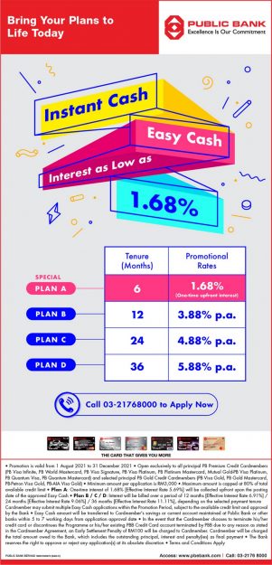 Public-Bank-Easy-Cash-Promo-301x625 - Bank & Finance Johor Kedah Kelantan Kuala Lumpur Melaka Negeri Sembilan Online Store Pahang Penang Perak Perlis Promotions & Freebies Public Bank Putrajaya Sabah Sarawak Selangor Terengganu 