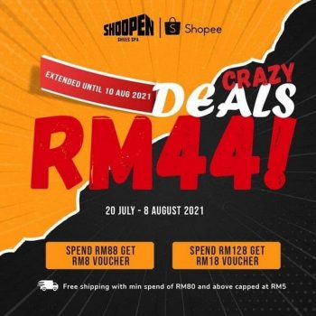 SHOOPEN-Crazy-Deals-350x350 - Fashion Accessories Fashion Lifestyle & Department Store Footwear Johor Kedah Kelantan Kuala Lumpur Melaka Negeri Sembilan Pahang Penang Perak Perlis Promotions & Freebies Putrajaya Sabah Sarawak Selangor Terengganu 