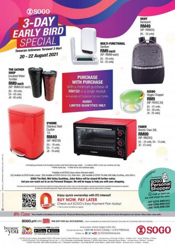 SOGO-3-Day-Early-Bird-Promotion-350x494 - Johor Kuala Lumpur Online Store Promotions & Freebies Selangor Supermarket & Hypermarket 