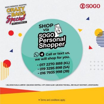 SOGO-Crazy-For-Bags-Sale-3-350x350 - Johor Kuala Lumpur Malaysia Sales Selangor Supermarket & Hypermarket 