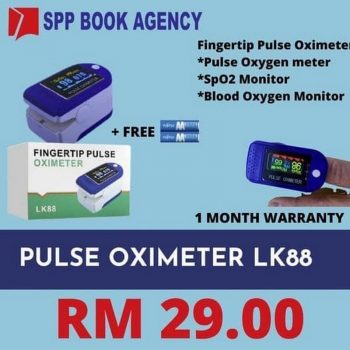 SPP-Book-Agency-Pulse-Oximeter-Promo-350x350 - Johor Kedah Kelantan Kuala Lumpur Melaka Negeri Sembilan Online Store Others Pahang Penang Perak Perlis Promotions & Freebies Putrajaya Sabah Sarawak Selangor Terengganu 