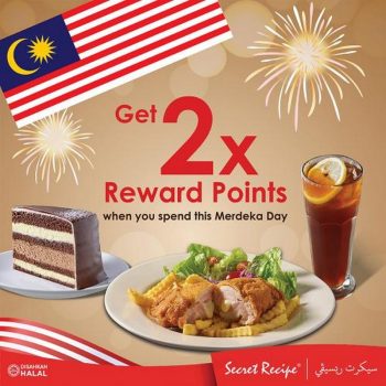 Secret-Recipe-Merdeka-Day-2x-Reward-Points-Promotion-350x350 - Beverages Cake Food , Restaurant & Pub Johor Kuala Lumpur Perak Promotions & Freebies Selangor 