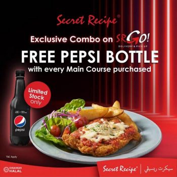 Secret-Recipe-SR-Go-FREE-Pepsi-Bottle-Promotion-350x350 - Beverages Food , Restaurant & Pub Johor Kedah Kelantan Kuala Lumpur Melaka Negeri Sembilan Online Store Pahang Penang Perak Perlis Promotions & Freebies Putrajaya Selangor Terengganu 