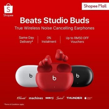Shopee-Beats-Studio-Buds-Promo-350x350 - Audio System & Visual System Electronics & Computers Johor Kedah Kelantan Kuala Lumpur Melaka Negeri Sembilan Online Store Pahang Penang Perak Perlis Promotions & Freebies Putrajaya Sabah Sarawak Selangor Terengganu 