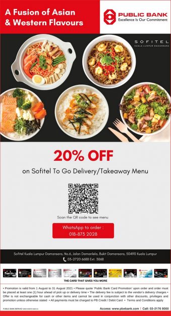 Sofitel-To-Go-Delivery-Takeaway-Menu-Promo-with-Public-Bank-339x625 - Bank & Finance Beverages Food , Restaurant & Pub Kuala Lumpur Promotions & Freebies Public Bank Selangor 