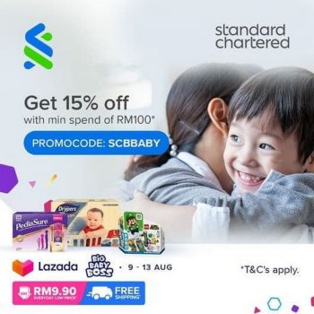 Standard-Chartered-Lazada-Promo-350x350 - Baby & Kids & Parenting Babycare Bank & Finance Johor Kedah Kelantan Kuala Lumpur Melaka Negeri Sembilan Pahang Penang Perak Perlis Promotions & Freebies Putrajaya Sabah Sarawak Selangor Standard Chartered Bank Terengganu 