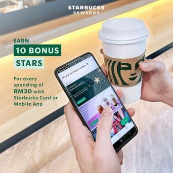 Starbucks-Bonus-Stars-Promo-1-350x350 - Beverages Food , Restaurant & Pub Johor Kedah Kelantan Kuala Lumpur Melaka Negeri Sembilan Pahang Penang Perak Perlis Promotions & Freebies Putrajaya Sabah Sarawak Selangor Terengganu 