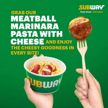 Subway-Meatball-Marinara-Pasta-with-Cheese-Promo-350x350 - Beverages Food , Restaurant & Pub Johor Kedah Kelantan Kuala Lumpur Melaka Negeri Sembilan Pahang Penang Perak Perlis Promotions & Freebies Putrajaya Sabah Sarawak Selangor Terengganu 