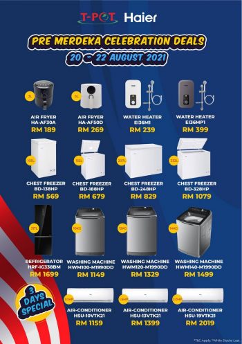 T-Pot-Haier-Merdeka-Promo-8-350x497 - Electronics & Computers Home Appliances Johor Kedah Kelantan Kitchen Appliances Kuala Lumpur Melaka Negeri Sembilan Pahang Penang Perak Perlis Promotions & Freebies Putrajaya Sabah Sarawak Selangor Terengganu 