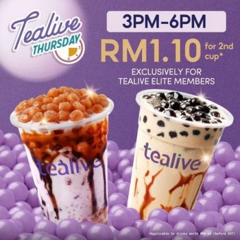 Tealive-Thursday-Promo-350x350 - Beverages Food , Restaurant & Pub Johor Kedah Kelantan Kuala Lumpur Melaka Negeri Sembilan Online Store Pahang Penang Perak Perlis Promotions & Freebies Putrajaya Sabah Sarawak Selangor Terengganu 