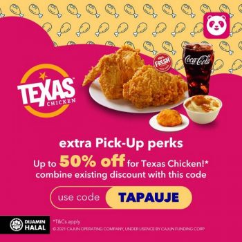 Texas-Chicken-FoodPanda-Pick-Up-Promotion-350x350 - Beverages Food , Restaurant & Pub Johor Kedah Kelantan Kuala Lumpur Melaka Negeri Sembilan Online Store Pahang Penang Perak Perlis Promotions & Freebies Putrajaya Sabah Sarawak Selangor Terengganu 