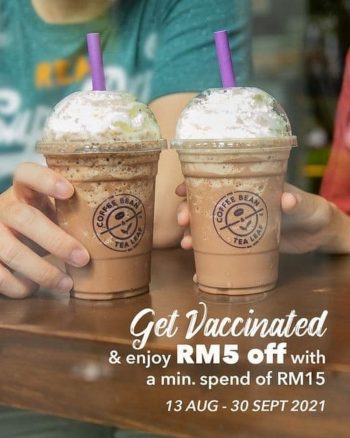 The-Coffee-Bean-Tea-Leaf-Vaccination-Promo-350x438 - Beverages Food , Restaurant & Pub Johor Kedah Kelantan Kuala Lumpur Melaka Negeri Sembilan Pahang Penang Perak Perlis Promotions & Freebies Putrajaya Sabah Sarawak Selangor Terengganu 