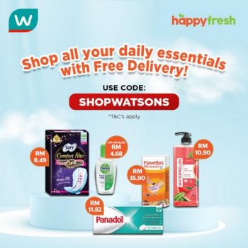 Watsons-HappyFresh-FREE-Delivery-Promotion-350x350 - Beauty & Health Johor Kedah Kelantan Kuala Lumpur Melaka Negeri Sembilan Pahang Penang Perak Perlis Promotions & Freebies Putrajaya Sabah Sarawak Selangor Terengganu 