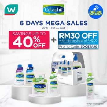 Watsons-Online-Cetaphil-Mega-Sale-350x350 26-31 Aug 2021: Watsons Online Cetaphil Mega Sale