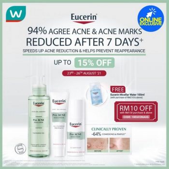 Watsons-Online-Eucerin-Sale-350x350 23-26 Aug 2021: Watsons Online Eucerin Sale