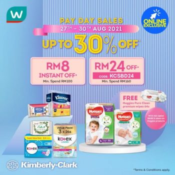 Watsons-Online-Kimberly-Clark-Pay-Day-Sale-350x350 - Beauty & Health Health Supplements Johor Kedah Kelantan Kuala Lumpur Malaysia Sales Melaka Negeri Sembilan Online Store Pahang Penang Perak Perlis Personal Care Putrajaya Sabah Sarawak Selangor Terengganu 