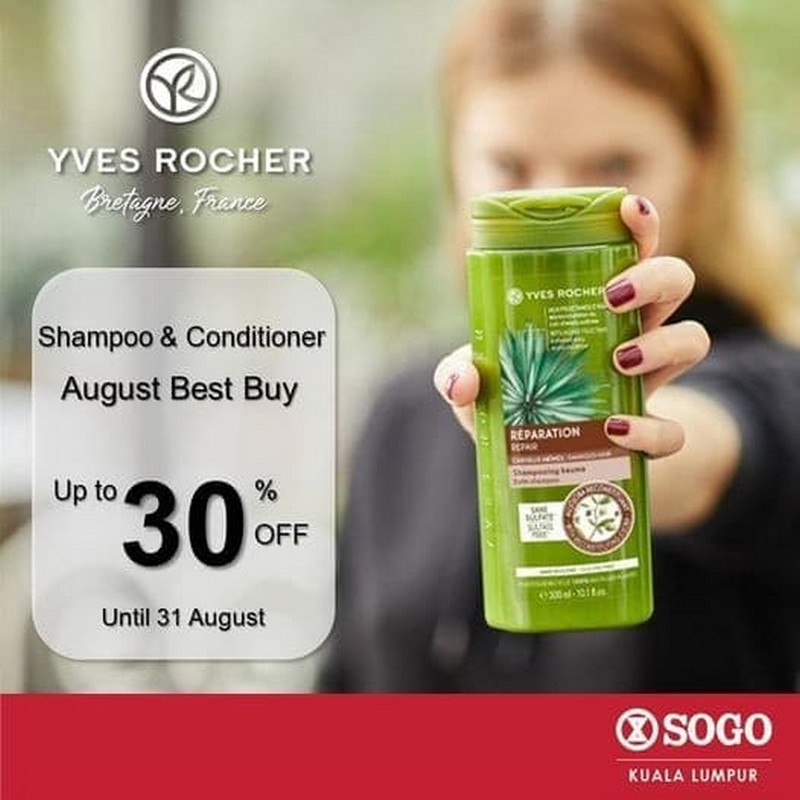 Now till 31 Aug 2021: YVES ROCHER August Best Buy Promo at Sogo -  