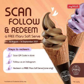 myNEWS-Free-Maru-Soft-Serve-Promo-350x350 - Food , Restaurant & Pub Ice Cream Johor Kuala Lumpur Promotions & Freebies Selangor Supermarket & Hypermarket 