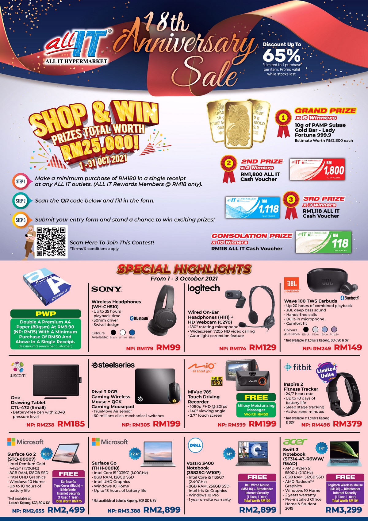 18-Anniversary-Sale1-2 - Audio System & Visual System Cameras Computer Accessories Electronics & Computers Home Appliances IT Gadgets Accessories Kuala Lumpur Laptop Mobile Phone Putrajaya Selangor Tablets Warehouse Sale & Clearance in Malaysia 