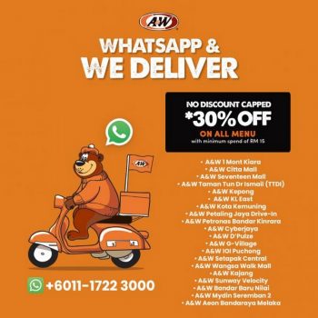 AW-Whatsapp-Order-30-OFF-Promotion-350x350 - Beverages Food , Restaurant & Pub Johor Kedah Kelantan Kuala Lumpur Melaka Negeri Sembilan Pahang Penang Perak Perlis Promotions & Freebies Putrajaya Sabah Sarawak Selangor Terengganu 