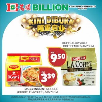BILLION-Opening-Promotion-at-Cameron-Highlands-12-350x349 - Pahang Promotions & Freebies Supermarket & Hypermarket 
