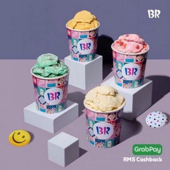 Baskin-Robbins-GrabPay-RM5-Cashback-Promotion-1-350x350 - Beverages Food , Restaurant & Pub Ice Cream Johor Kedah Kelantan Kuala Lumpur Melaka Negeri Sembilan Pahang Penang Perak Perlis Promotions & Freebies Putrajaya Sabah Sarawak Selangor Terengganu 
