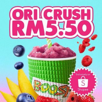 Boost-Juice-Bars-Shopee-Ori-Crush-Promotion-350x350 - Beverages Food , Restaurant & Pub Johor Kedah Kelantan Kuala Lumpur Melaka Negeri Sembilan Pahang Penang Perak Perlis Promotions & Freebies Putrajaya Sabah Sarawak Selangor Terengganu 