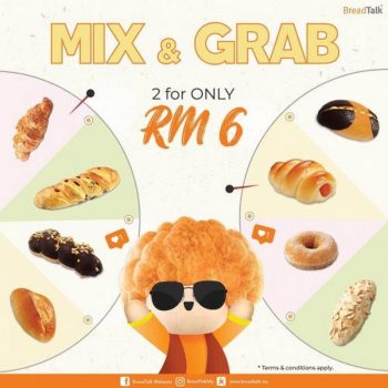 BreadTalk-Mix-Grab-2-for-RM6-Promotion-350x350 - Beverages Food , Restaurant & Pub Kuala Lumpur Promotions & Freebies Selangor 