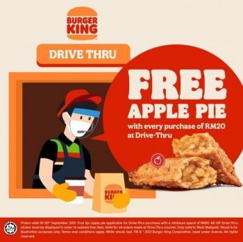 Burger-King-Drive-Thru-VIP-FREE-Apple-Pie-Promotion-350x349 - Beverages Burger Food , Restaurant & Pub Johor Kedah Kelantan Kuala Lumpur Melaka Negeri Sembilan Pahang Penang Perak Perlis Promotions & Freebies Putrajaya Sabah Sarawak Selangor Terengganu 