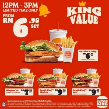 Burger-King-King-Value-Meals-Promo-350x350 - Beverages Burger Fast Food Food , Restaurant & Pub Johor Kedah Kelantan Kuala Lumpur Melaka Negeri Sembilan Pahang Penang Perak Perlis Promotions & Freebies Putrajaya Sabah Sarawak Selangor Terengganu 