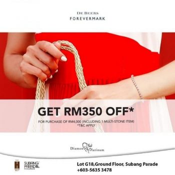 De-Beers-Forevermark-Special-Deal-at-Subang-Parade-350x350 - Gifts , Souvenir & Jewellery Jewels Promotions & Freebies Selangor 