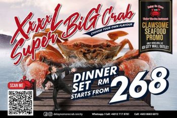 Delay-No-More-Crab-Under-The-Sea-Clawsome-Seafood-Promo-1-350x234 - Beverages Food , Restaurant & Pub Promotions & Freebies Putrajaya 