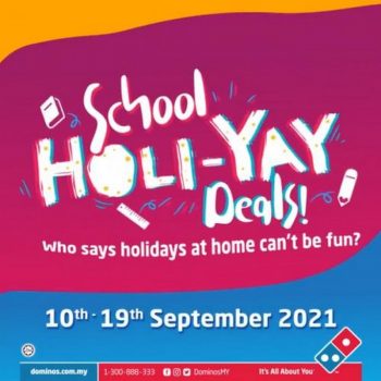 Dominos-Pizza-School-Holiday-Promotion-350x350 - Beverages Food , Restaurant & Pub Johor Kedah Kelantan Kuala Lumpur Melaka Negeri Sembilan Pahang Penang Perak Perlis Pizza Promotions & Freebies Putrajaya Sabah Sarawak Selangor Terengganu 