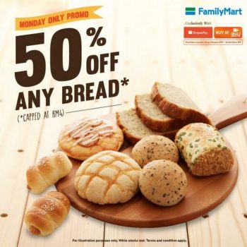 FamilyMart-ShopeePay-Monday-Bread-50-off-Promotion-350x350 - Beverages Food , Restaurant & Pub Johor Kedah Kelantan Kuala Lumpur Melaka Negeri Sembilan Pahang Penang Perak Perlis Promotions & Freebies Putrajaya Sabah Sarawak Selangor Supermarket & Hypermarket Terengganu 