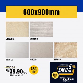 Feruni-Ceramiche-Sapu-All-Clearance-Sale-15-350x350 - Building Materials Flooring Home & Garden & Tools Johor Kedah Kelantan Kuala Lumpur Melaka Negeri Sembilan Pahang Penang Perak Perlis Putrajaya Sabah Sarawak Selangor Terengganu Warehouse Sale & Clearance in Malaysia 