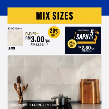 Feruni-Ceramiche-Sapu-All-Clearance-Sale-2-350x350 - Building Materials Flooring Home & Garden & Tools Johor Kedah Kelantan Kuala Lumpur Melaka Negeri Sembilan Pahang Penang Perak Perlis Putrajaya Sabah Sarawak Selangor Terengganu Warehouse Sale & Clearance in Malaysia 