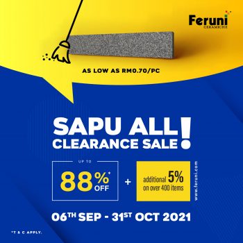 Feruni-Ceramiche-Sapu-All-Clearance-Sale-350x350 - Building Materials Flooring Home & Garden & Tools Johor Kedah Kelantan Kuala Lumpur Melaka Negeri Sembilan Pahang Penang Perak Perlis Putrajaya Sabah Sarawak Selangor Terengganu Warehouse Sale & Clearance in Malaysia 