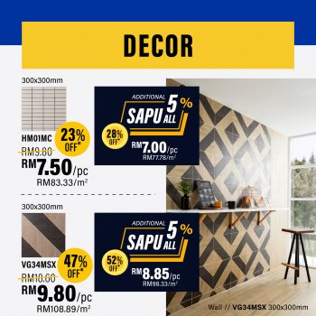 Feruni-Ceramiche-Sapu-All-Clearance-Sale-7-350x350 - Building Materials Flooring Home & Garden & Tools Johor Kedah Kelantan Kuala Lumpur Melaka Negeri Sembilan Pahang Penang Perak Perlis Putrajaya Sabah Sarawak Selangor Terengganu Warehouse Sale & Clearance in Malaysia 